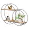 Vintiquewise Modern Decorative Wall Shelf - Stylish Multi-Functional Metal Display for Entryways, Bathrooms, Bedrooms, Living Rooms, and Offices